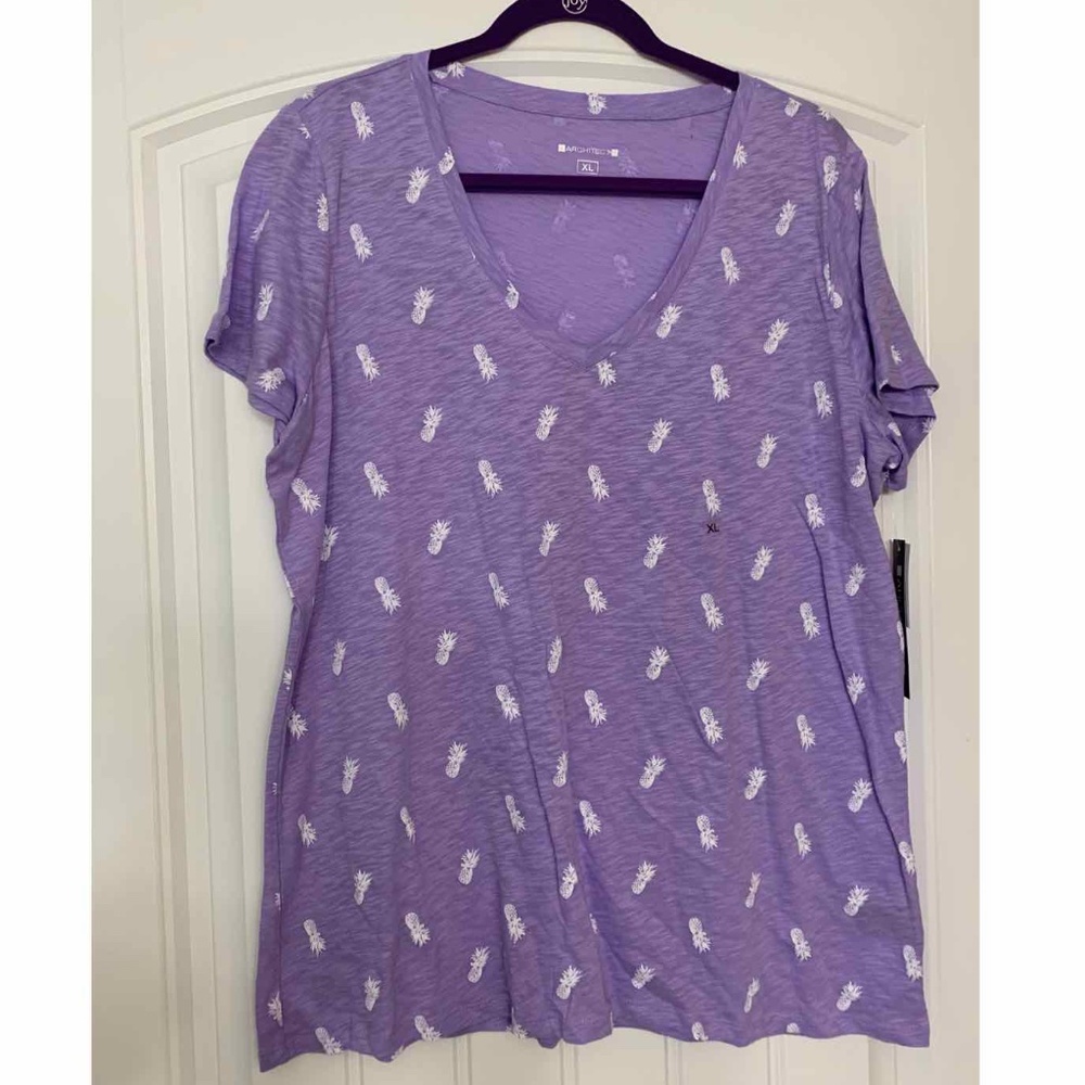 Architect Pineapple Burnout Tee Purple